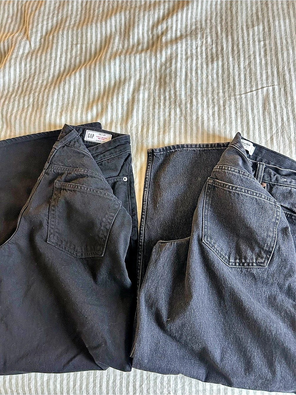 Black jeans- Abercrombie Barrel Jeans and Gap wide leg NWOT